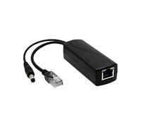 ZEPFJHE Répartiteur d'alimentation par Ethernet 48 V vers 12 V CC 5,5 x 2,5 mm prises RJ45 10/100 Mbps pour caméras de sécurité Alimentation stable sur Ethernet Répartiteur PoE