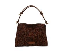 ZEPFJHE Sac à bandoulière de grande capacité avec imprimé léopards, sac à main tendance sous les aisselles, sacoche décontractée pour les essentiels quotidiens, Couleur café.