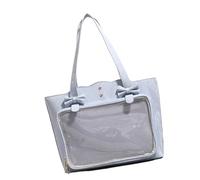 ZEPFJHE Sac à bandoulière de grande capacité mettant en évidence la culture d'anime japonais, sac à main décontracté sous les bras pour campus, shopping et loisirs, sac à la mode pour étudiant, bleu