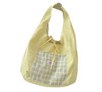ZEPFJHE Sac à bandoulière pour femme avec grande capacité - Sac à main pratique et décontracté pour voyage, shopping, fitness, gym et fitness, jaune, One Size