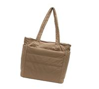 ZEPFJHE Sac à bandoulière pratique en nylon pour femme, sac à main décontracté avec motifs spacieux, sac à main sous les bras pour le travail et l'étude, sac en nylon, kaki, One Size
