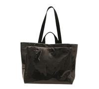 ZEPFJHE Sac à bandoulière pratique en PVC pour transporter des sacs essentiels de grande capacité sous les aisselles, sac à main pour femme urbaine à la mode, sac à bandoulière surdimensionné, usage