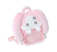 ZEPFJHE Sac à dos confortable en PVC à large sangle avec poches spacieuses à trois côtés pour le rangement des étudiants et une poche d'affichage