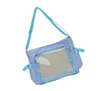 ZEPFJHE Sac à main décontracté en nylon pour le travail et l'école, pratique et léger, sac à bandoulière spacieux, sac à bandoulière décontracté, bleu, One Size