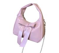 ZEPFJHE Sac à main en cuir pour femme, sac à bandoulière avec nœuds, sac à main avec poignée sur le dessus et chaîne amovible, Noir