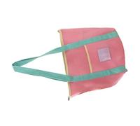 ZEPFJHE Sac à main portable pliable en maille avec design respirant, sac à main décontracté pour la plage, les voyages, la gym, le shopping, la plage pliable colorée avec tissu en maille, C, One Size