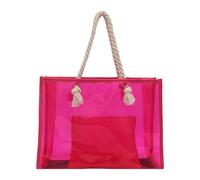 ZEPFJHE Sac à main transparent pour femme - Grande capacité - Avec poignées en corde - Élégant - Pour le travail - Grande capacité - Pour femme - Stade - Sac à main transparent, b, One Size