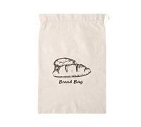 ZEPFJHE Sac à pain résistant avec doublure et cordon de serrage pour accessoires alimentaires, conteneur de rangement pour légumes, fruits, sac à pain en coton