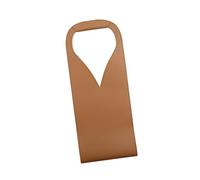 ZEPFJHE Sac à vin en cuir synthétique élégant pour les amateurs de vin, marron clair, Taille unique, Beauté de masse