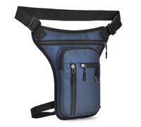 ZEPFJHE Sac de cuisse d'extérieur pour homme et femme - Sac banane pour moto - Sac à bandoulière résistant à l'eau - Multifonctionnel - Pour la course à pied