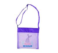 ZEPFJHE Sac de plage en maille de nylon imperméable et respirant avec bandoulière réglable - Porte-jouets d'eau portable - Grande capacité - Pliable - Pour enfants, b, Taille unique