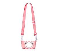 ZEPFJHE Sac de protection en silicone pour appareil photo portable avec lanière réglable anti-vibration pour enfants, rose, Dog, Ensemble de bagages
