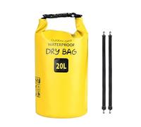 ZEPFJHE Sacs étanches flottants pour l'eau - Portable - Pliable - Pour la plage - Sacs de natation - Sacs à eau, jaune, 20L