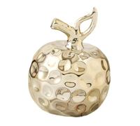 ZEPFJHE Sculpture de fruits en céramique élégante en forme de poire fabriquée à la main en porcelaine blanche pour décoration d'intérieur, pièce d'art miniature