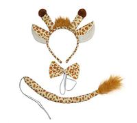 ZEPFJHE Serre-tête de girafes en peluche avec oreilles de girafes en peluche, bandeau de fête, bandeau de dessin animé, coiffe d'anniversaire
