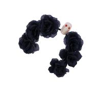 ZEPFJHE Serre-tête en cristal pour fille - Accessoire pour cheveux - Fleur en cristal - Pour bal masqué, Halloween, fête de mariée, festival gothique