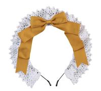 ZEPFJHE Serre-tête en dentelle douce avec nœud papillon pour femmes et filles, accessoires de cheveux pour fête et cosplay, bandeaux mignons