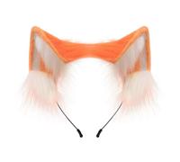 ZEPFJHE Serre-tête en peluche avec oreilles de dessin animé - Confortable - Pour cosplay - Bandeau doux et confortable