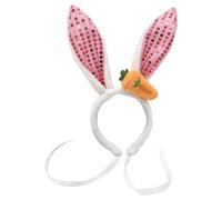 ZEPFJHE Serre-tête Happy Easter pour enfant et adulte - Serre-tête oreilles de lapin - Accessoires de jeu de rôle - Accessoires pour cheveux pour fêtes et rassemblements