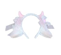 ZEPFJHE Serre-tête oreilles de mouton en peluche pour adulte - Serre-tête en corne de mouton - Décoration pour cosplay