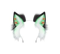ZEPFJHE Serre-tête oreilles diable Halloween jeu de rôle en peluche animal serre-tête pour événement sur le thème de l'anime, jeu de rôle en peluche pour Halloween