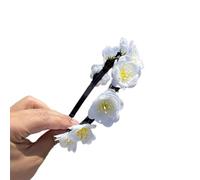 ZEPFJHE Serre-tête réaliste en forme de fleur, printemps, camping, photographie, serre-tête, tempérament, fête de mariage, bandeaux pour mariée, bandeaux pour femmes pour filles