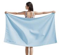 ZEPFJHE Serviette de plage en polyester de qualité supérieure à séchage rapide, idéale pour les exercices de yoga et les activités de plein air, 80 x 160 cm, résistante au sable
