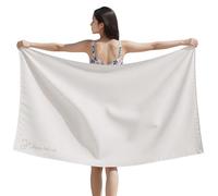 ZEPFJHE Serviette de plage en polyester de qualité supérieure à séchage rapide, idéale pour les exercices de yoga et les activités de plein air, 80 x 160 cm, résistante au sable