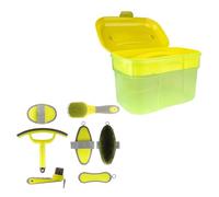 ZEPFJHE Show Prep Kit de toilettage pour Chevaux avec boîte de Rangement Cavassion, Brosse équine et Peigne pour l ' Entretien Quotidien du Pelage, Utilisation Stable et Rangement Facile