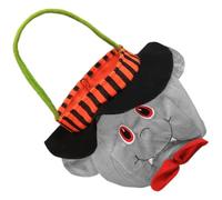 ZEPFJHE Sorcières Vampires Citrouilles À Thème des Parties Halloween De Faveur en Tissu Réutilisable Collecteur Bonbons pour L'événement Festives Chats Noirs