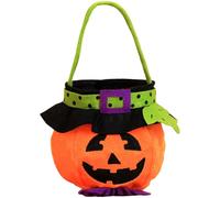 ZEPFJHE Sorcières Vampires Citrouilles À Thème des Parties Halloween De Faveur en Tissu Réutilisable Collecteur Bonbons pour L'événement Festives Chats Noirs