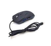 ZEPFJHE Souris de gaming USB C de type C ergonomique avec lumière bleue 2400 DPI 6 boutons pour PC et ordinateur portable