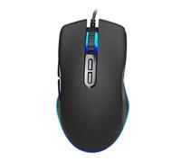 ZEPFJHE Souris de jeu ergonomique avec rétroéclairage LED 4 couleurs 1200/1600/2400/3200 dpi - Capteurs optiques pour joueurs - Câble de 150 cm