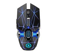 ZEPFJHE Souris sans fil rechargeable, 2,4 G, portable, optique USB, ordinateur sans fil, avec récepteur USB