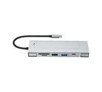 ZEPFJHE Station d'accueil 8 en 1 à vitesse rapide offrant des vitesses USB 3.2 de 10 Gbit/s, plusieurs options de connectivités pour lecteur Ethernet HDTV USB a C, concentrateurs à vitesse rapide