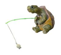 ZEPFJHE Statues de Jardin de fées, centres de Table, Tortues de pêche Miniatures, décorations pour patios, Cour, pelouses, Accessoires de Jardin féeriques