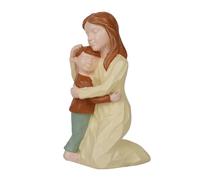 ZEPFJHE Statuette de famille - Sculpture romantique - Couple amoureux - Sculptée à la main - Pour anniversaire de mariage ou anniversaire de mariage