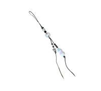 ZEPFJHE STRAPE DE CHARME ÉLÉGANT TRided Symbolisant Bénédictions Téléphone Mobile Pendant Pendre Tressé Accessoire Accessoire Pour Femmes Perles Vibrantes