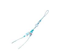 ZEPFJHE STRAPE DE CHARME ÉLÉGANT TRided Symbolisant Bénédictions Téléphone Mobile Pendant Pendre Tressé Accessoire Accessoire Pour Femmes Perles Vibrantes