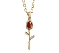 ZEPFJHE Styles Gold Tulips Collier Avec Pendentif Floral Émaillé