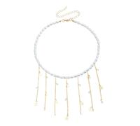 ZEPFJHE Styles Vintage Baroques Inspire Le Collier De Perles Avec Des Longs Longs Complexes Portables Pour Les Mariages Et Les Fêtes Portent Un Collier De Perles Baroques