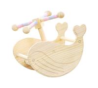 ZEPFJHE Support à bascule pour oiseaux avec moulin à vent rotatif, perchoir à bascule, jouet d'exercice pour l'enrichissement et l'interaction des perroquets