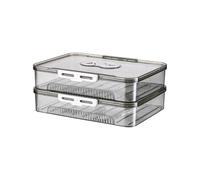 ZEPFJHE Support de raviolis à plusieurs couches avec minuteur de date, boîte de rangement transparente pour cuisine, accessoire pour Wontons et plus encore. Passe au réfrigérateur et au congélateur