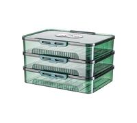 ZEPFJHE Support de raviolis à plusieurs couches avec minuteur de date, boîte de rangement transparente pour cuisine, accessoire pour Wontons et plus encore. Passe au réfrigérateur et au congélateur