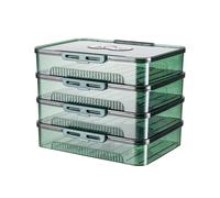 ZEPFJHE Support de raviolis à plusieurs couches avec minuteur de date, boîte de rangement transparente pour cuisine, accessoire pour Wontons et plus encore. Passe au réfrigérateur et au congélateur