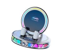 ZEPFJHE Support de téléphone de voiture à ventouse pour tableau de bord avec lumière rotative à 360°
