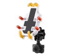 ZEPFJHE Support de téléphone résistant aux chocs en métal renforcé avec pince réglable pour moto, vélo électrique, support de téléphone