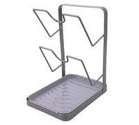 ZEPFJHE Support minimaliste blanc pour couvercle avec mécanisme rotatif pour une décoration contemporaine et un rangement facile