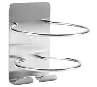 ZEPFJHE Support mural en acier inoxydable pour sèche-cheveux - Installation facile - Antirouille - Design compact - Pour les petites maisons - Organiseur de salle de bain