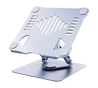 ZEPFJHE Support pour ordinateur portable et tablette - Multifonctionnel - Rotation à 360 degrés - Support pliable en métal pour bureau
